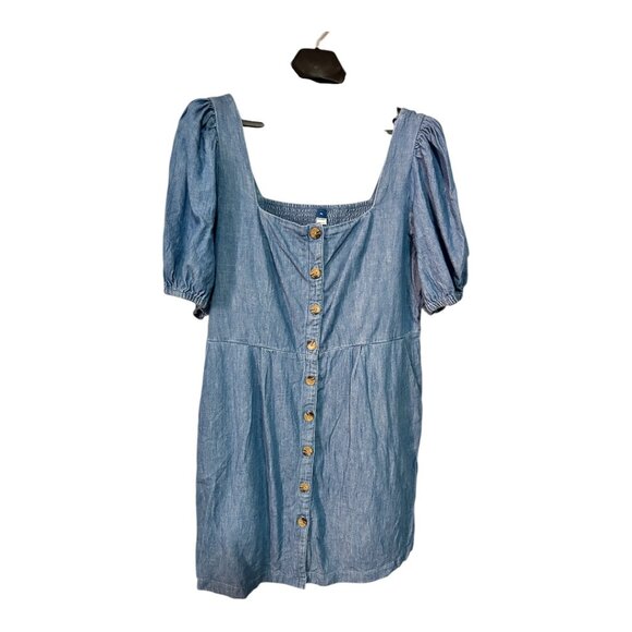 Old Navy Puff-Sleeve Jean Mini Dress - XL - Picture 4 of 8